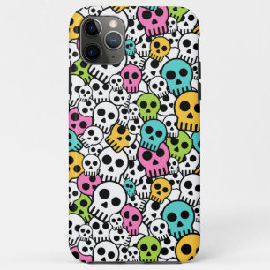 Halloween schedel roze gotische Hoesje-Mate iPhone Case-Mate iPhone Case