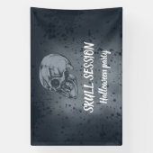 Halloween Schedel Sessie Spandoek (Verticaal)