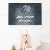 Halloween Schedel Sessie Spandoek (Insitu)