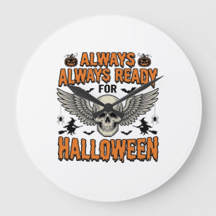 Halloween Schedel Shirt Vintage Gravure Griezeld Q Grote Klok