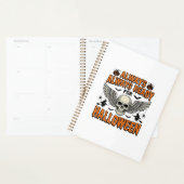 Halloween Schedel Shirt Vintage Gravure Griezelig Planner (Display)