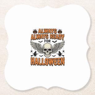 Halloween Schedel Shirt Vintage Gravure Griezels S Kartonnen Onderzetters