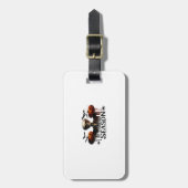 Halloween Schedel Skelet Bagagelabel (Voorkant verticaal)