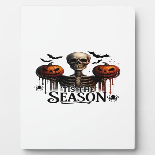 Halloween Schedel Skelet Fotoplaat (Voorkant)