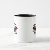 Halloween Schedel Skelet Mok (Midden)