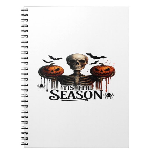 Halloween Schedel Skelet Notitieboek (Voorkant)