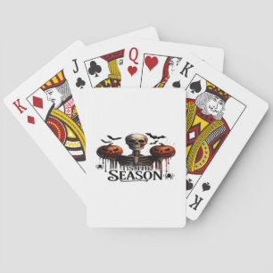 Halloween Schedel Skelet Pokerkaarten