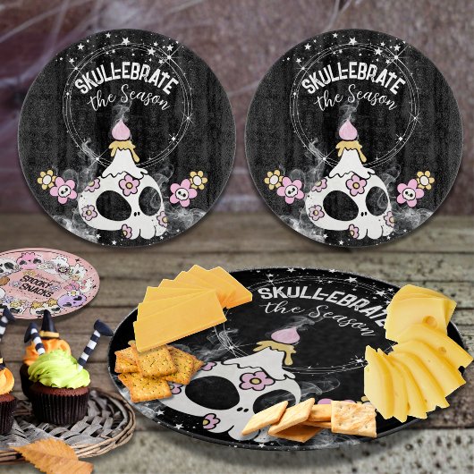 Halloween Schedel Snijplank Schaal 
