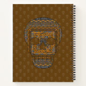 Halloween Schedel Spiraal Notebook Notitieboek (Achterkant)