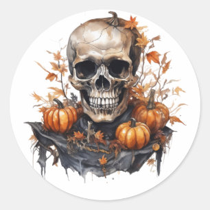 Halloween schedel Stickers