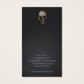 Halloween Schedel Thema Oorbellen Displaykaart Visitekaartje (Achterkant)