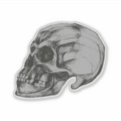 Halloween Schedel Vinyl Sticker (Voorkant)