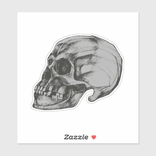 Halloween Schedel Vinyl Sticker (Vel)