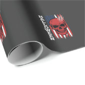 Halloween Schedel Vlag Vector Ontwerp_1 Cadeaupapier (Rol Hoek)
