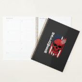 Halloween Schedel Vlag Vector Ontwerp_1 Planner (Display)