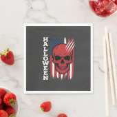 Halloween Schedel Vlag Vector Ontwerp_1 Servet (Insitu)