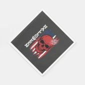 Halloween Schedel Vlag Vector Ontwerp_1 Servet (Hoek)