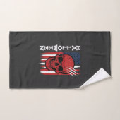 Halloween Schedel Vlag Vectorontwerp_1 Handdoek (Handdoek)