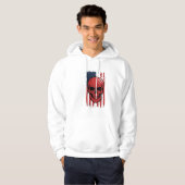 Halloween Schedel Vlag Vectorontwerp_1 Hoodie (Voorkant volledig)
