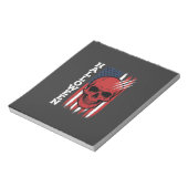 Halloween Schedel Vlag Vectorontwerp_1 Notitieblok (Linkerzijde)