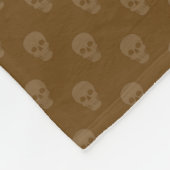 Halloween Schedel Vliesdeken Fleece Deken (Hoek)