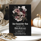 Halloween schedel vond ze haar boo Vrijgezellenfee Kaart