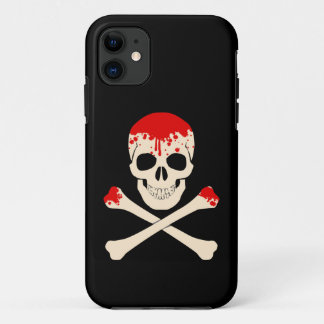 halloween schedelbeenderen bloederig skelet Case-Mate iPhone case