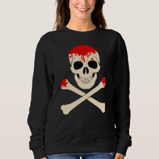 halloween schedelbeenderen bloederig skelet trui