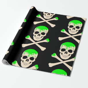 halloween schedelbeenderen slikbeenderstel cadeaupapier