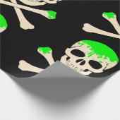 halloween schedelbeenderen slikbeenderstel cadeaupapier (Hoek)