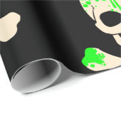 halloween schedelbeenderen slikbeenderstel cadeaupapier (Rol Hoek)