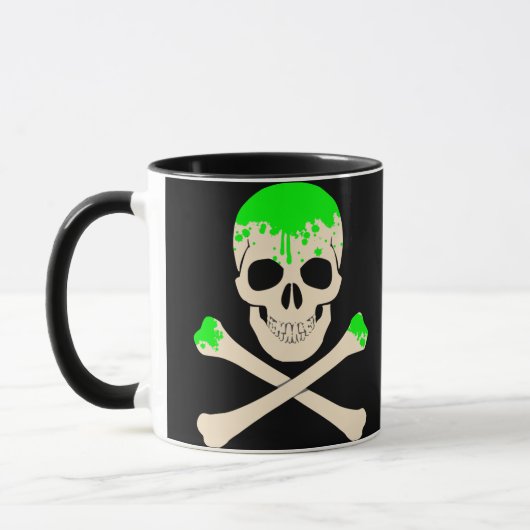 halloween schedelbeenderen slikbeenderstel mok (Links)