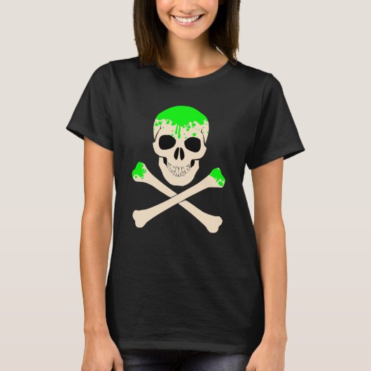 halloween schedelbeenderen slikbeenderstel t-shirt (Voorkant)