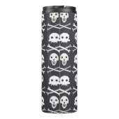 Halloween schedelpatroon thermosbeker (Achterkant)