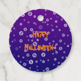 Halloween schedels bedankjes labels