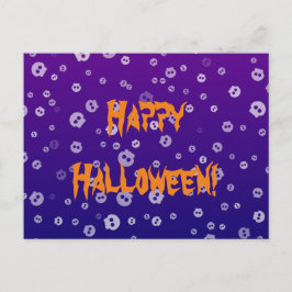 Halloween schedels briefkaart