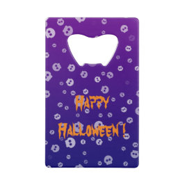 Halloween schedels creditkaart flessenopener