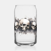 Halloween Schedels Design Drinkset Blikvorm Glas (Links)