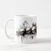 Halloween Schedels Design Keramische Mok (Links)