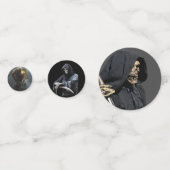 Halloween Schedels & Grimmige Oogsters Confetti (Voorkanten)