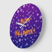 Halloween schedels grote klok (Hoek)