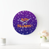 Halloween schedels grote klok (Huis)