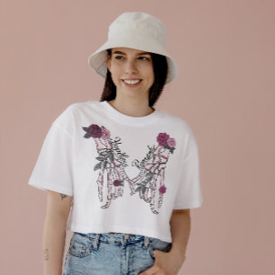 HALLOWEEN SCHEDELS MET HANDEN   HOPLESS ROMANTIC T-SHIRT