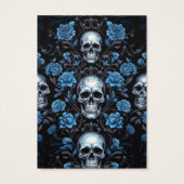 Halloween schedels oorbel display Kaart (Achterkant)