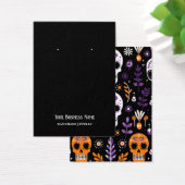 Halloween schedels oorbel display Kaart (Bureau)