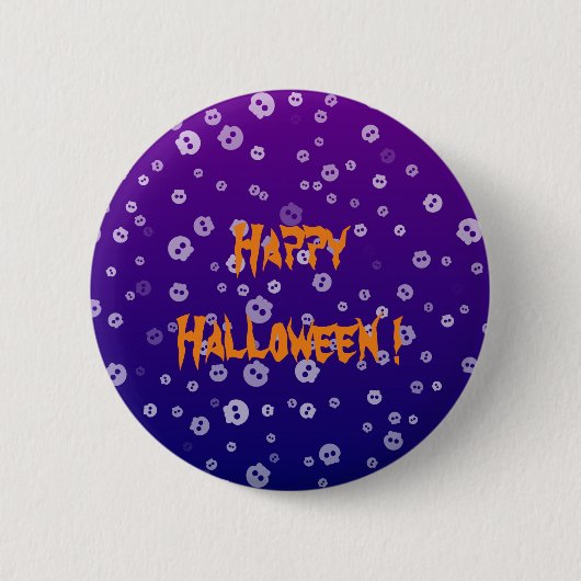 Halloween schedels ronde button 5,7 cm (Voorkant)