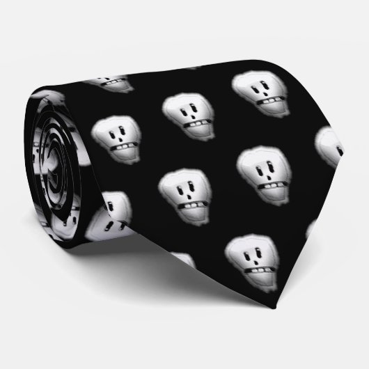 Halloween Schedels Stropdas (Opgerold)