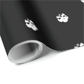 Halloween schedels zwart-wit cadeaupapier (Rol Hoek)