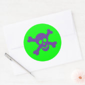 Halloween Schedelstickers Ronde Sticker (Envelop)