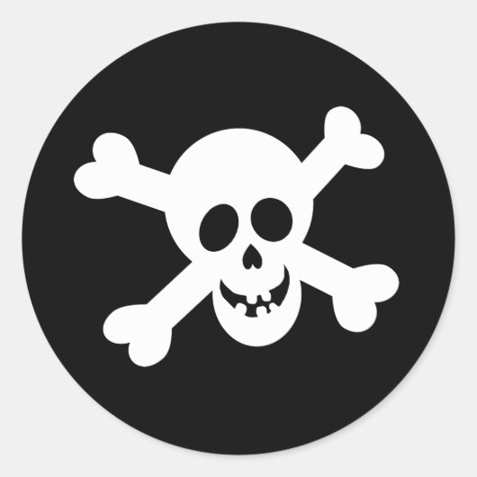 Halloween Schedelstickers Ronde Sticker (Voorkant)